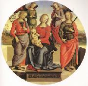 The Virgin and child Surrounded by Two Angels (mk05) Pietro